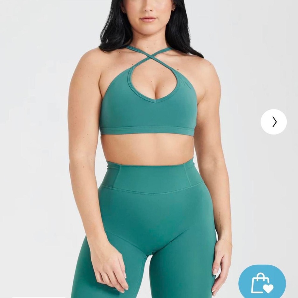 NWT Oner Active TIMELESS STRAPPY BRALETTE Mineral Green S or M